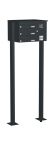 Knobloch Briefkastenanlage FS33-244H-P, Farbe: RAL 7016 Anthrazitgrau glatt matt