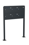 Knobloch Briefkastenanlage FS50-244-P, Farbe: RAL 7016 Anthrazitgrau glatt matt