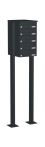 Knobloch Briefkastenanlage FS50-244H-P, Farbe: RAL 7016 Anthrazitgrau glatt matt