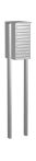 Knobloch Briefkastenanlage FS60-244H-A-E, Farbe: Edelstahl