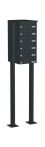 Knobloch Briefkastenanlage FS60-244H-A-P, Farbe: RAL 7016 Anthrazitgrau glatt matt