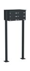 Knobloch Briefkastenanlage FS60-244H-B-P, Farbe: RAL 7016 Anthrazitgrau glatt matt