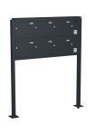 Knobloch Briefkastenanlage FS61-244-P, Farbe: RAL 7016 Anthrazitgrau glatt matt