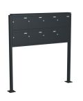Knobloch Briefkastenanlage FS70-244-P, Farbe: RAL 7016 Anthrazitgrau glatt matt