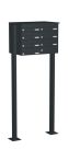 Knobloch Briefkastenanlage FS70-244H-P, Farbe: RAL 7016 Anthrazitgrau glatt matt