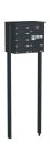 Knobloch Briefkastenanlage FS73-244H, Farbe: RAL 7016 Anthrazitgrau glatt matt