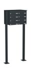 Knobloch Briefkastenanlage FS80-244H-P, Farbe: RAL 7016 Anthrazitgrau glatt matt