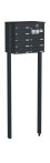 Knobloch Briefkastenanlage FS83-244H, Farbe: RAL 7016 Anthrazitgrau glatt matt