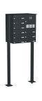 Knobloch Briefkastenanlage FS92-244H-P, Farbe: RAL 7016 Anthrazitgrau glatt matt