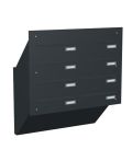 Knobloch Briefkastenanlage MD80-OR, Farbe: RAL 7016 Anthrazitgrau glatt matt
