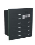 Knobloch Briefkastenanlage TS101-G, Farbe: RAL 7016 Anthrazitgrau glatt matt