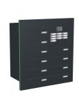 Knobloch Briefkastenanlage TS102-G, Farbe: RAL 7016 Anthrazitgrau glatt matt