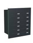 Knobloch Briefkastenanlage TS120-G, Farbe: RAL 7016 Anthrazitgrau glatt matt