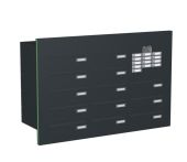Knobloch Briefkastenanlage TS132-G, Farbe: RAL 7016 Anthrazitgrau glatt matt