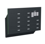 Knobloch Briefkastenanlage TS133-S, Farbe: RAL 7016 Anthrazitgrau glatt matt