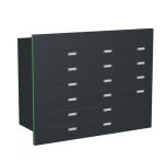 Knobloch Briefkastenanlage TS160-G, Farbe: RAL 7016 Anthrazitgrau glatt matt