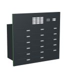 Knobloch Briefkastenanlage TS172-G, Farbe: RAL 7016 Anthrazitgrau glatt matt