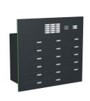 Knobloch Briefkastenanlage TS173-G, Farbe: RAL 7016 Anthrazitgrau glatt matt