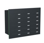 Knobloch Briefkastenanlage TS180-G, Farbe: RAL 7016 Anthrazitgrau glatt matt