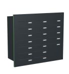 Knobloch Briefkastenanlage TS190-G, Farbe: RAL 7016 Anthrazitgrau glatt matt