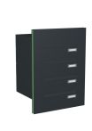 Knobloch Briefkastenanlage TS40-G, Farbe: RAL 7016 Anthrazitgrau glatt matt