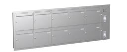 Knobloch Briefkastenanlage UP102-110-E, Farbe: Edelstahl