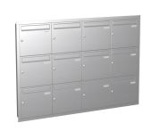 Knobloch Briefkastenanlage UP120-110-E, Farbe: Edelstahl
