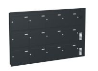 Knobloch Briefkastenanlage UP121-110, Farbe: RAL 7016 Anthrazitgrau glatt matt