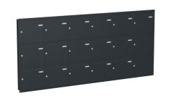 Knobloch Briefkastenanlage UP160-110, Farbe: RAL 7016 Anthrazitgrau glatt matt