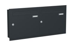 Knobloch Briefkastenanlage UP20-110B, Farbe: RAL 7016 Anthrazitgrau glatt matt