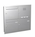 Knobloch Briefkastenanlage UP31-110-E, Farbe: Edelstahl