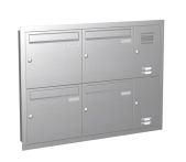 Knobloch Briefkastenanlage UP41-110-E, Farbe: Edelstahl