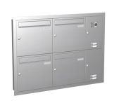Knobloch Briefkastenanlage UP43-110-E, Farbe: Edelstahl
