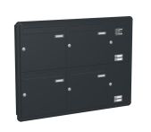 Knobloch Briefkastenanlage UP43-120, Farbe: RAL 7016 Anthrazitgrau glatt matt