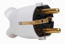Kopp Stecker Kabel bis 3x1,5mm² arktis-weiß