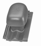 Koramic Mondo 11 Dunstrohrsystem Ton 125 mm schwarz