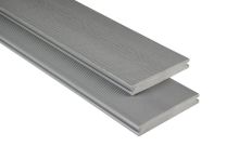 Kovalex WPC-Terrassendiele mit Struktur Grau - 145x20 mm Massiv | Längen-Zuschnitt