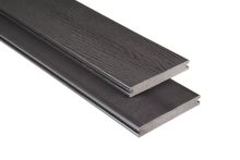 Kovalex WPC-Terrassendiele mit Struktur Graubraun - 145x20 mm Massiv | Längen-Zuschnitt