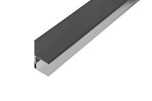 Kovalex Alu-Wandabschluss inkl. Alu-Befestigungsprofil Anthrazit 250 cm
