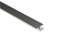 Kovalex Alu-Übergangsprofil inkl. Alu-Befestigungsprofil Anthrazit 250 cm