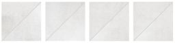 Lasselsberger Dekor 33x33cm FORM DDP3B695 hellgrau Relief