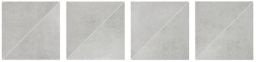 Lasselsberger Dekor 33x33cm FORM DDP3B696 grau Relief