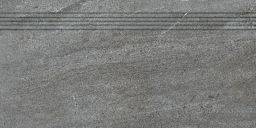 Lasselsberger Rillenplatte 30x60cm QUARZIT DCPSE738 dunkelgrau matt