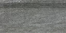 Lasselsberger Stufe 30x60cm QUARZIT DCVSE738 dunkelgrau Relief