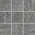 Lasselsberger Mosaik 10x10cm QUARZIT DAR12738 dunkelgrau Relief