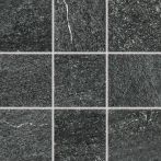 Lasselsberger Mosaik 10x10cm QUARZIT DAR12739 schwarz Relief