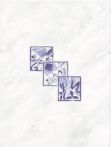 Lasselsberger Dekor 20x25cm LUCIE WITGX110 blau glänzend