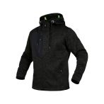 Leibwächter Softshell-Strickjacke Casual-Line - Schwarz