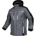Leibwächter Winter-Softshelljacke Flex-Line - Grau/Schwarz Größe: XS