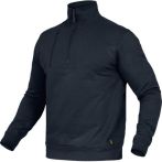 Leibwächter Langarm Zip Schwarzeat-Shirt Flex-Line - Navy